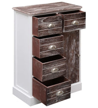 Sideboard mit 10 Schubladen Braun 113x30x79 cm Holz