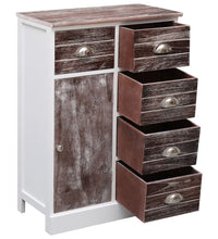 Sideboard mit 10 Schubladen Braun 113x30x79 cm Holz