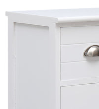 Sideboard mit 10 Schubladen Weiß 113x30x79 cm Holz