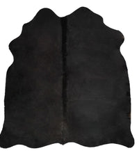 Teppich Echtes Rindsleder Schwarz 150x170 cm