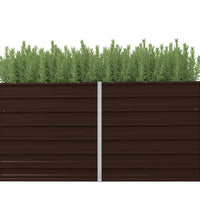 Garten-Hochbeet Braun 160 x 40 x 77 cm Verzinkter Stahl