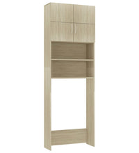 Waschmaschinenschrank Sonoma-Eiche 64x25,5x190 cm Holzwerkstoff