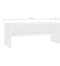 TV-Schrank Weiß 100x40x40 cm Holzwerkstoff