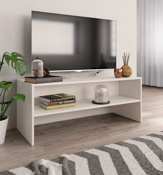 TV-Schrank Weiß 100x40x40 cm Holzwerkstoff