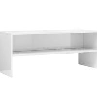 TV-Schrank Hochglanz-Weiß 100x40x40 cm Holzwerkstoff