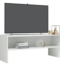 TV-Schrank Hochglanz-Weiß 100x40x40 cm Holzwerkstoff