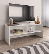 TV-Schrank Hochglanz-Weiß 100x40x40 cm Holzwerkstoff