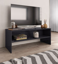 TV-Schrank Hochglanz-Grau 100x40x40 cm Holzwerkstoff