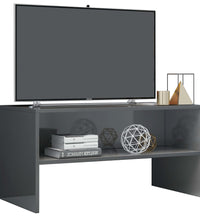 TV-Schrank Hochglanz-Grau 80x40x40 cm Holzwerkstoff