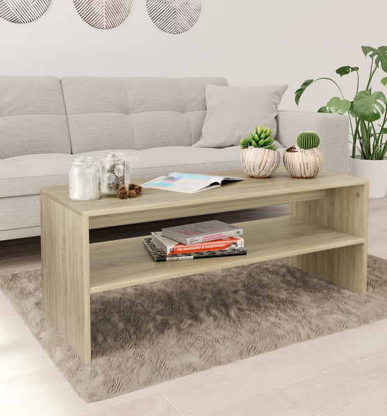 Couchtisch Sonoma-Eiche 100x40x40 cm Holzwerkstoff