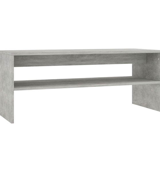 Couchtisch Betongrau 100x40x40 cm Holzwerkstoff