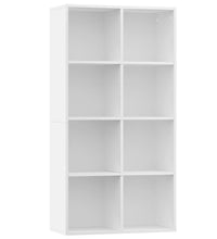 Bücherregal/Sideboard Weiß 66×30×130 cm Holzwerkstoff