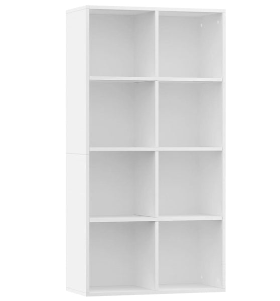 Bücherregal/Sideboard Weiß 66×30×130 cm Holzwerkstoff