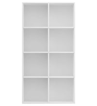 Bücherregal/Sideboard Weiß 66×30×130 cm Holzwerkstoff