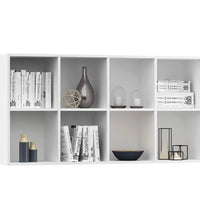 Bücherregal/Sideboard Weiß 66×30×130 cm Holzwerkstoff