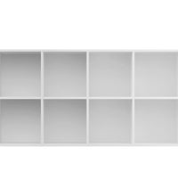 Bücherregal/Sideboard Weiß 66×30×130 cm Holzwerkstoff
