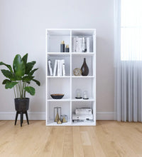 Bücherregal/Sideboard Weiß 66×30×130 cm Holzwerkstoff