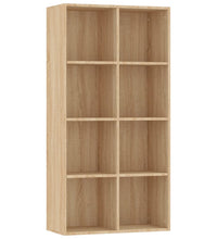Bücherregal/Sideboard Sonoma-Eiche 66×30×130 cm Holzwerkstoff