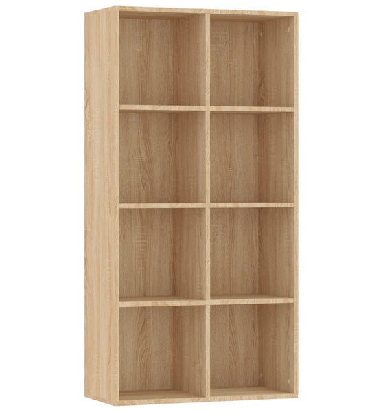 Bücherregal/Sideboard Sonoma-Eiche 66×30×130 cm Holzwerkstoff