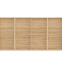 Bücherregal/Sideboard Sonoma-Eiche 66×30×130 cm Holzwerkstoff