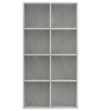 Bücherregal/Sideboard Betongrau 66×30×130 cm Holzwerkstoff