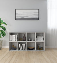 Bücherregal/Sideboard Betongrau 66×30×130 cm Holzwerkstoff