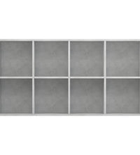 Bücherregal/Sideboard Betongrau 66×30×130 cm Holzwerkstoff