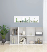 Bücherregal/Sideboard Hochglanz-Weiß 66×30×130 cm Holzwerkstoff
