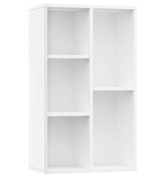 Bücherregal/Sideboard Weiß 50x25x80 cm Holzwerkstoff