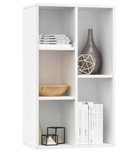 Bücherregal/Sideboard Weiß 50x25x80 cm Holzwerkstoff