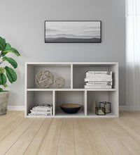 Bücherregal/Sideboard Weiß 50x25x80 cm Holzwerkstoff