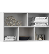 Bücherregal/Sideboard Weiß 50x25x80 cm Holzwerkstoff
