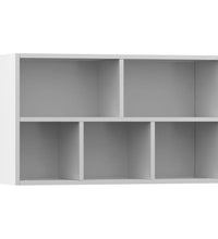 Bücherregal/Sideboard Weiß 50x25x80 cm Holzwerkstoff