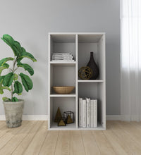 Bücherregal/Sideboard Weiß 50x25x80 cm Holzwerkstoff