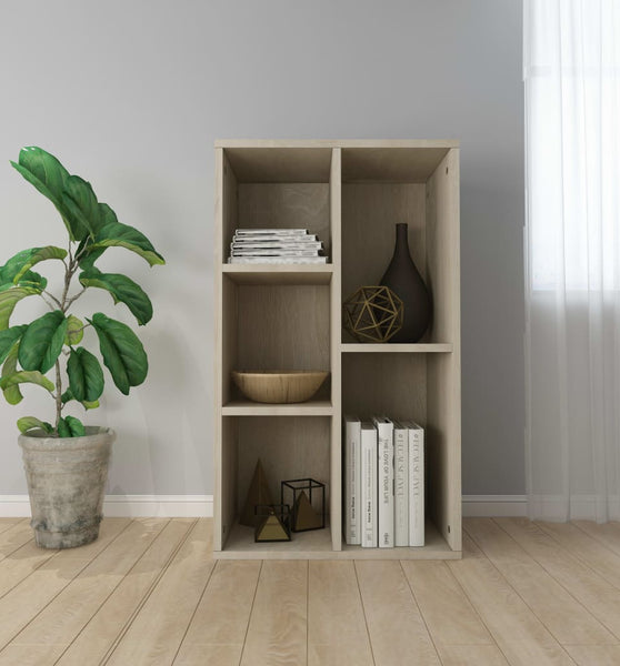 Bücherregal/Sideboard Sonoma Eiche 50x25x80 cm Holzwerkstoff