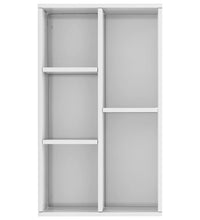 Bücherregal/Sideboard Hochglanz-Weiß 50x25x80 cm Holzwerkstoff
