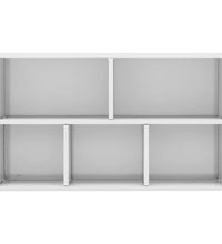 Bücherregal/Sideboard Hochglanz-Weiß 50x25x80 cm Holzwerkstoff