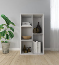 Bücherregal/Sideboard Hochglanz-Weiß 50x25x80 cm Holzwerkstoff