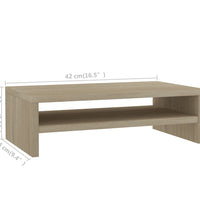 Monitorständer Sonoma-Eiche 42x24x13 cm Holzwerkstoff