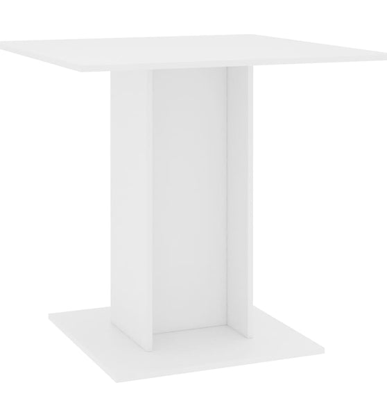 Esstisch Weiß 80x80x75 cm Holzwerkstoff