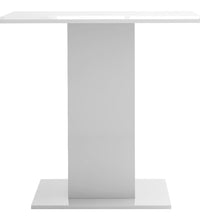 Esstisch Hochglanz-Weiß 80x80x75 cm Holzwerkstoff