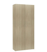 Schuhschrank Sonoma-Eiche 80x35,5x180 cm Holzwerkstoff