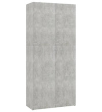 Schuhschrank Betongrau 80x35,5x180 cm Holzwerkstoff