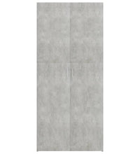 Schuhschrank Betongrau 80x35,5x180 cm Holzwerkstoff