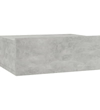 Hängender Nachttisch Betongrau 40x30x15 cm Holzwerkstoff