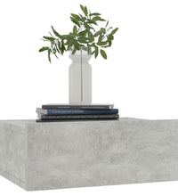 Hängender Nachttisch Betongrau 40x30x15 cm Holzwerkstoff