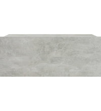Hängender Nachttisch Betongrau 40x30x15 cm Holzwerkstoff