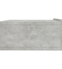 Hängender Nachttisch Betongrau 40x30x15 cm Holzwerkstoff