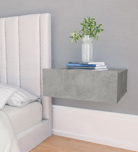 Hängender Nachttisch Betongrau 40x30x15 cm Holzwerkstoff