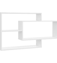 Wandregale Hochglanz-Weiß 104x20x58,5 cm Holzwerkstoff